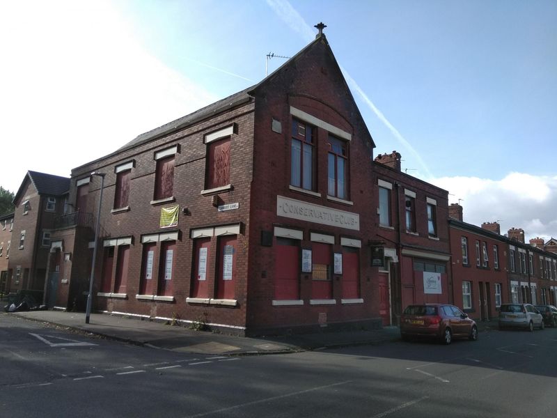 Gorton - St James Conservative Club 2021 10 11. (Pub, External, Key). Published on 12-10-2021 