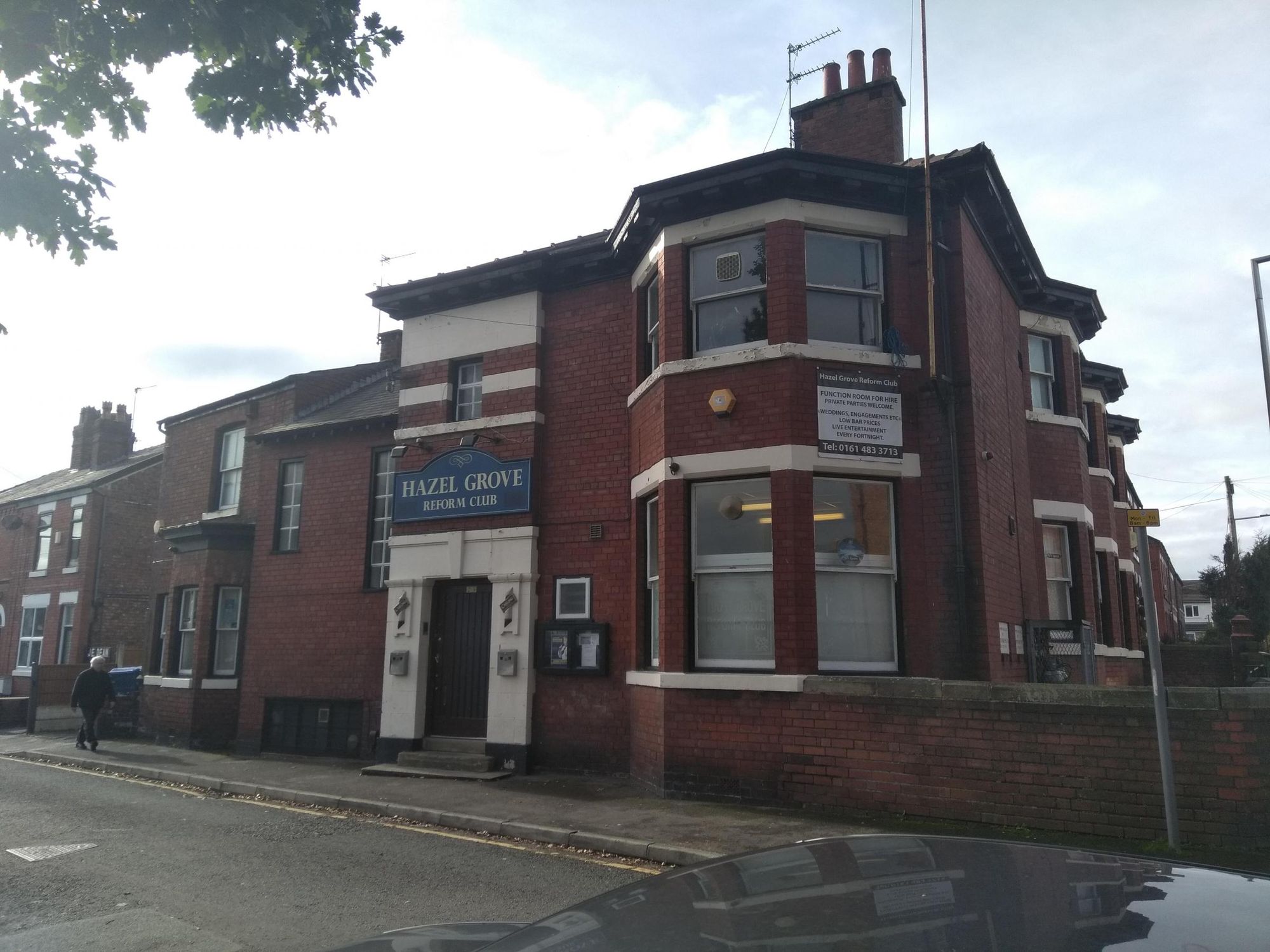 Hazel Grove - Hazel Grove Reform Club 2021 10 23. (Pub, External, Key). Published on 25-10-2021