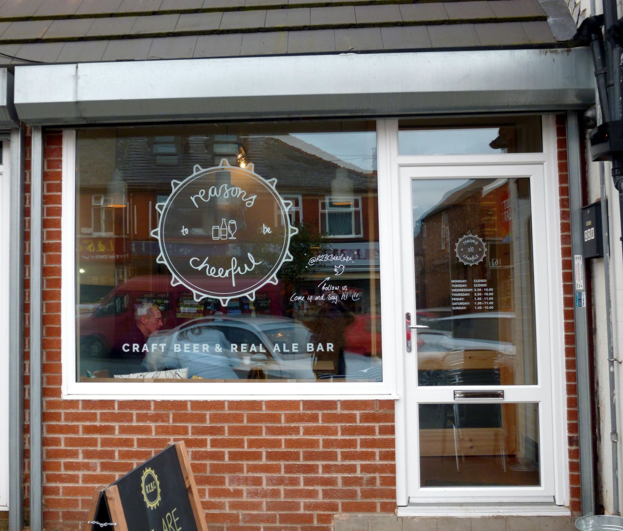 Reasons to be Cheerful - Burnage 2017 02 17. (Pub, External). Published on 17-02-2017