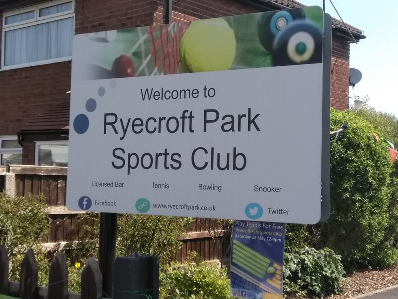 Cheadle Hulme - Ryecroft Park Sports Club 2018-sign. (Pub, External). Published on 07-05-2018 