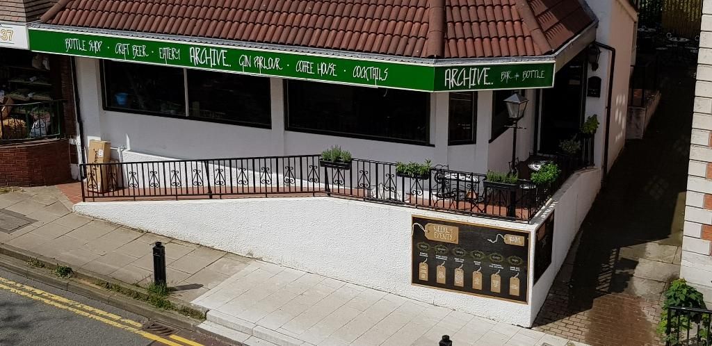 Cheadle Hulme - Archive Bar And Bottle from station 2019. (Pub, External). Published on 03-07-2019