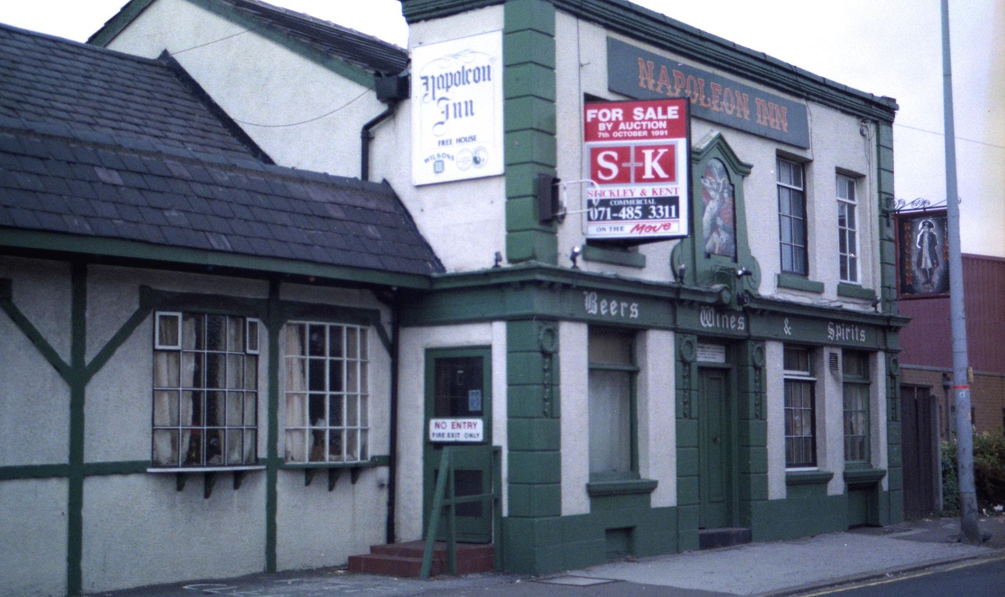 Openshaw - Napoleon Inn 1991. (Pub, External, Key). Published on 01-01-2025