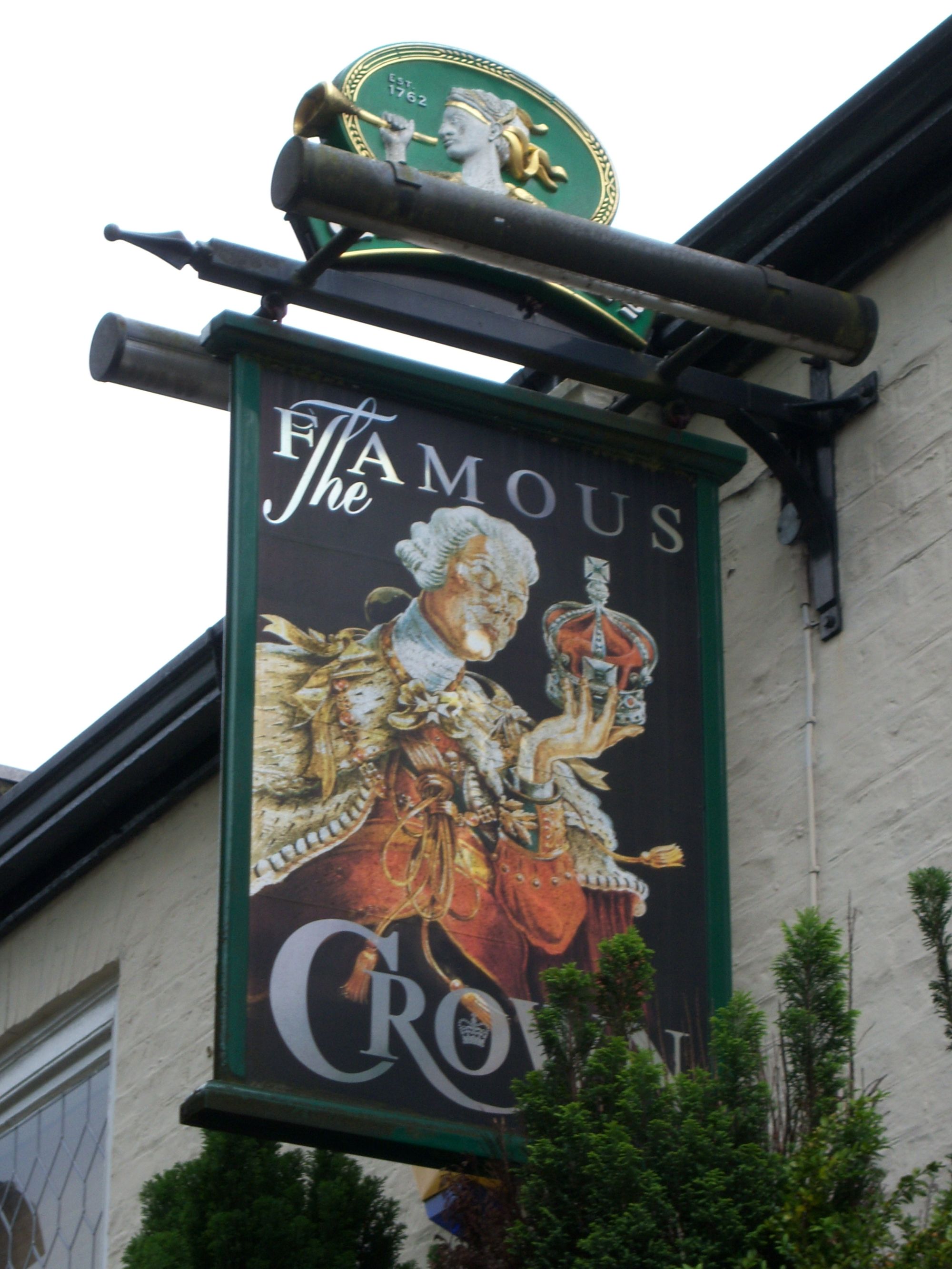 Crown sign - Didsbury 2011. (Pub, Sign). Published on 20-06-2009