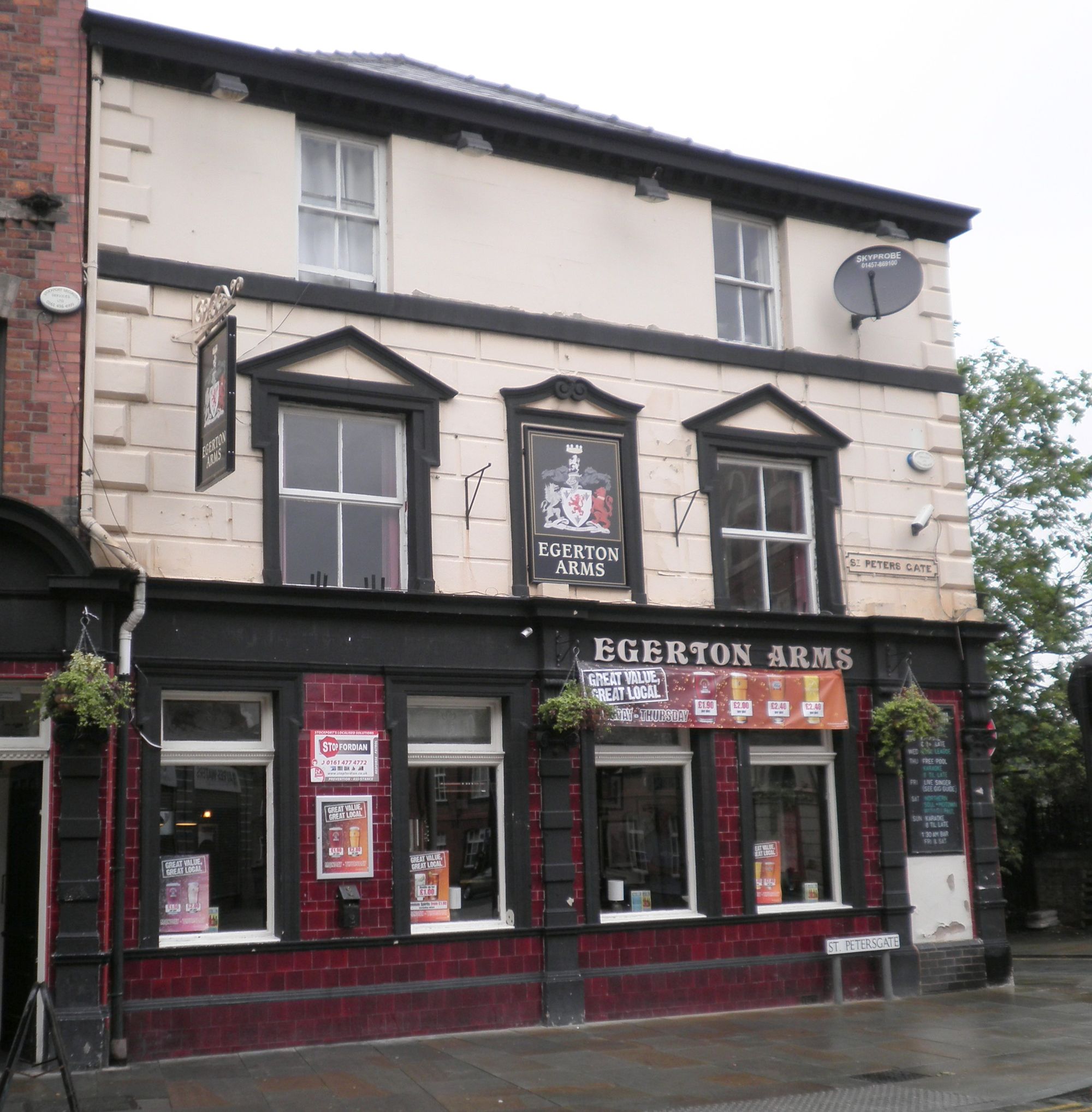 Egerton Arms - Stockport 2011. (Pub, External). Published on 20-08-2011