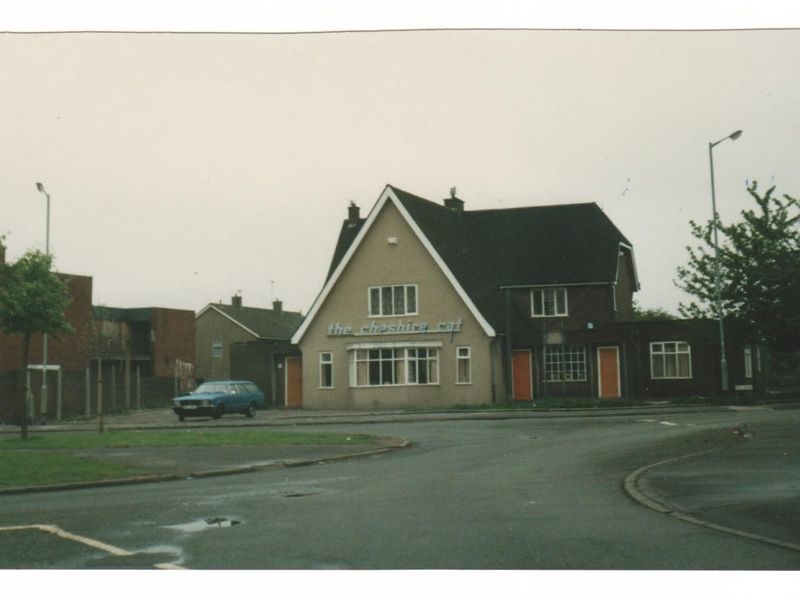 Cheshire Cat - Brinnington 1987. (Pub, External, Key). Published on 15-10-2021