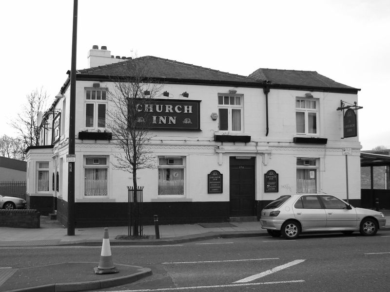 Church Inn mono - Levenshulme. (Pub, External, Key). Published on 26-03-2011