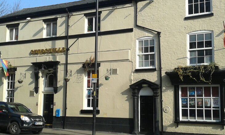Churchills - Manchester. (Pub, External, Key). Published on 12-05-2013