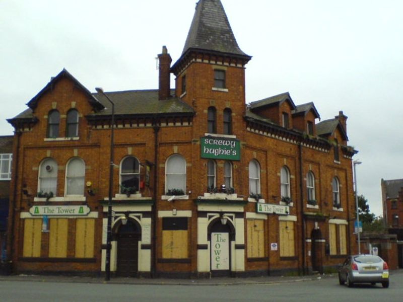Halfway House (Tower) as Screwy Hughies - Openshaw. (Pub, External, Key). Published on 23-09-2007