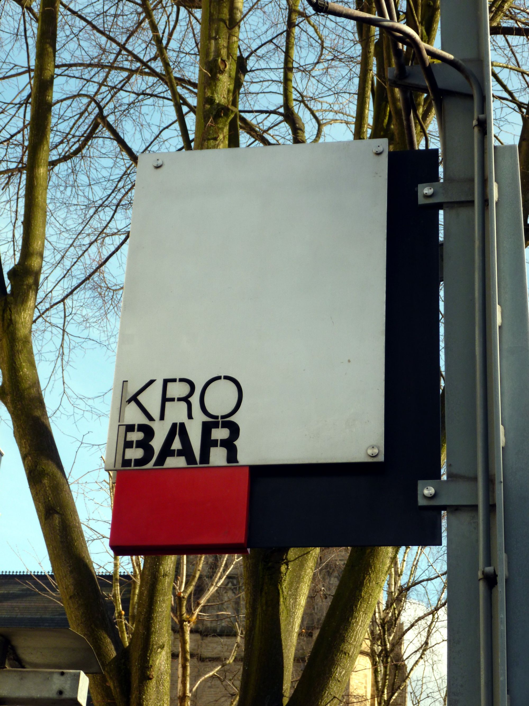 Kro Bar sign- Chorlton-on-Medlock 2017. (Pub, External). Published on 14-03-2017
