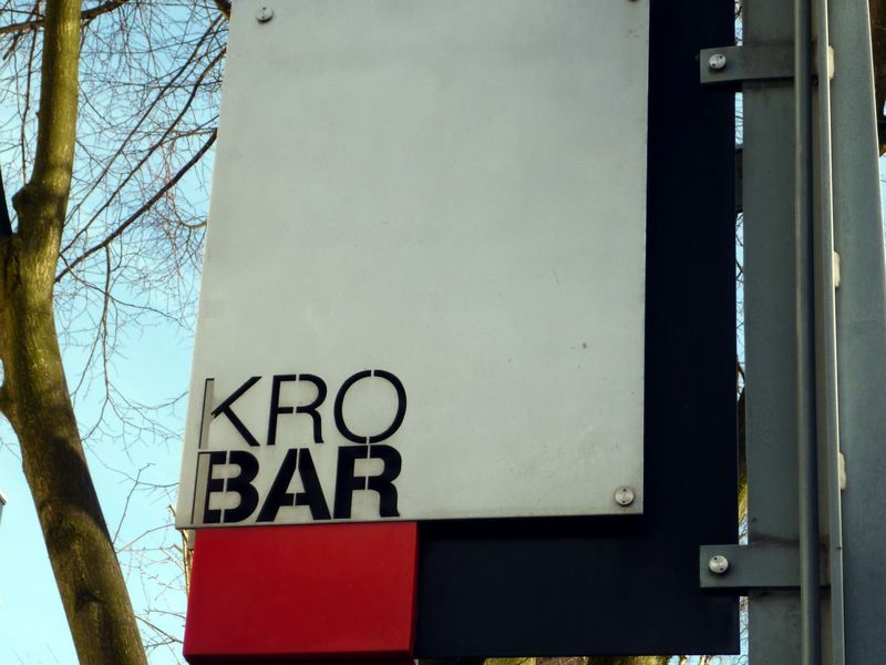 Kro Bar sign- Chorlton-on-Medlock 2017. (Pub, External). Published on 14-03-2017