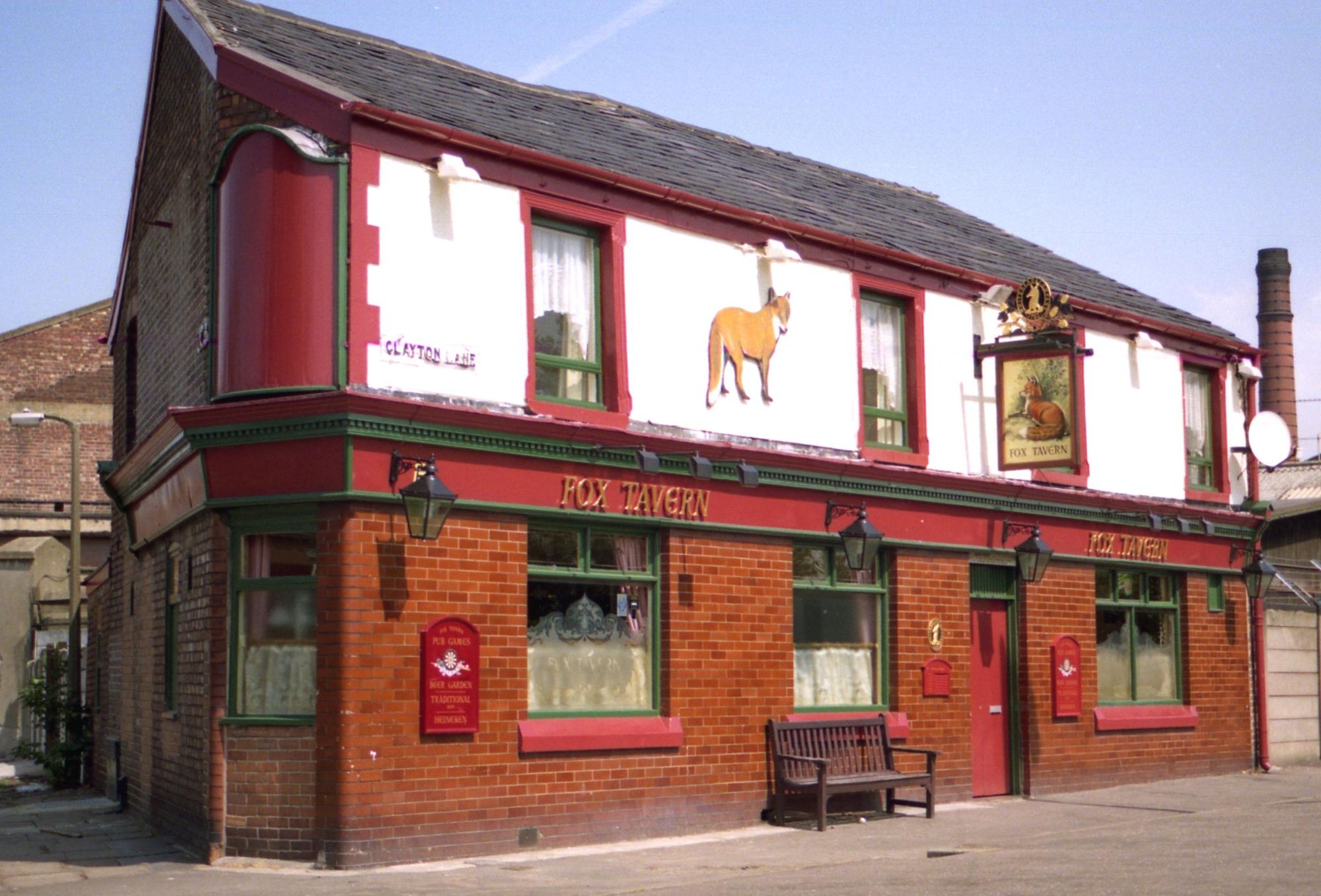 Clayton - Fox Tavern 1991. (Pub, External, Key). Published on 01-01-2025