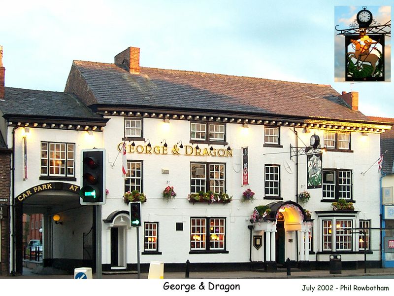 George & Dragon in 2002 - Cheadle. (Pub, External). Published on 26-03-2011