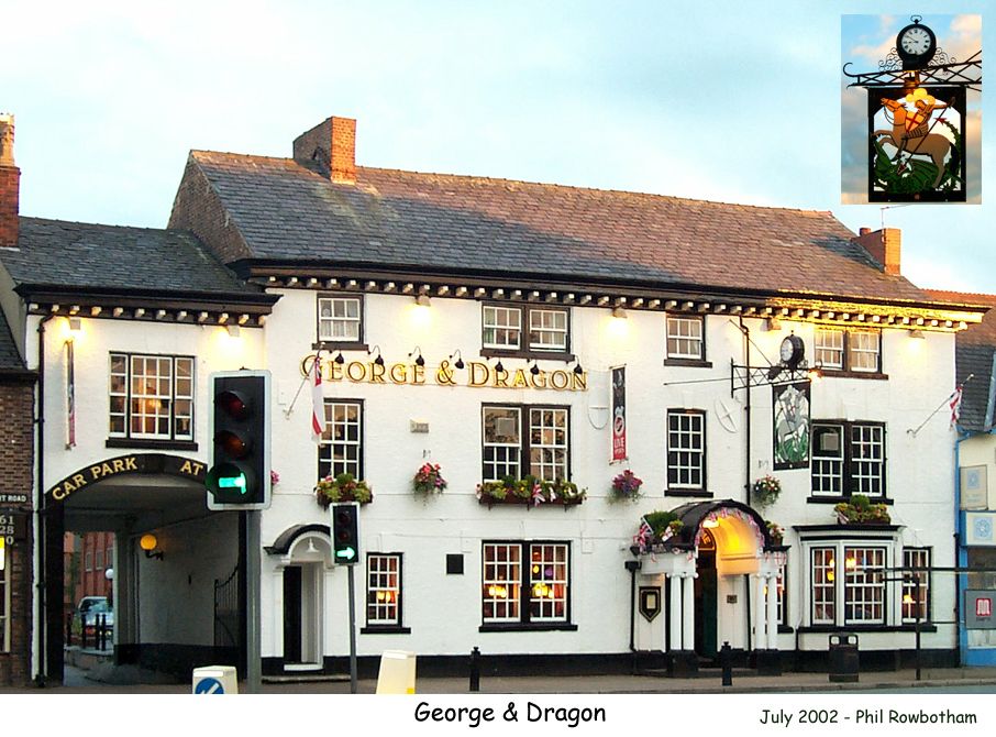 George & Dragon in 2002 - Cheadle. (Pub, External). Published on 26-03-2011