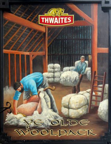 Olde Woolpack sign - Edgeley. (Pub, Sign). Published on 22-11-2011