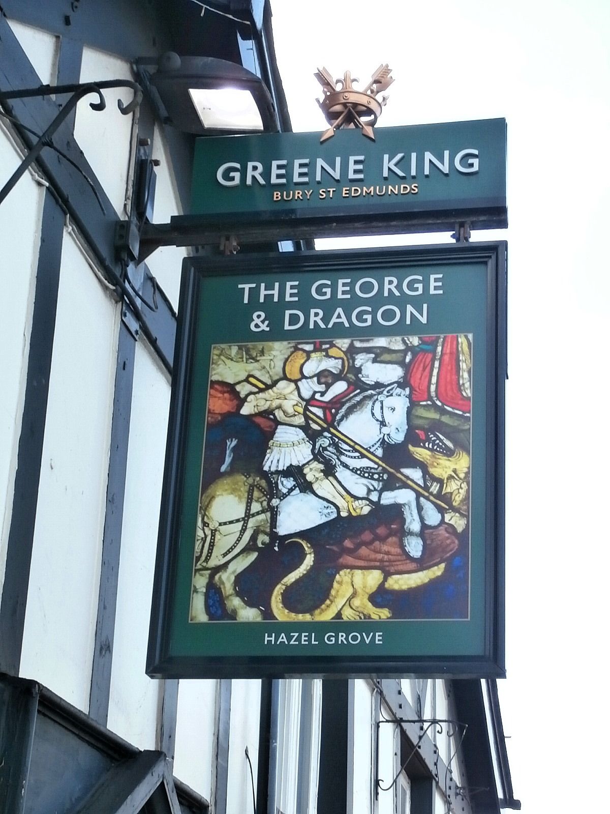 George & Dragon sign - Hazel Grove 2019. (Pub, External). Published on 30-03-2019