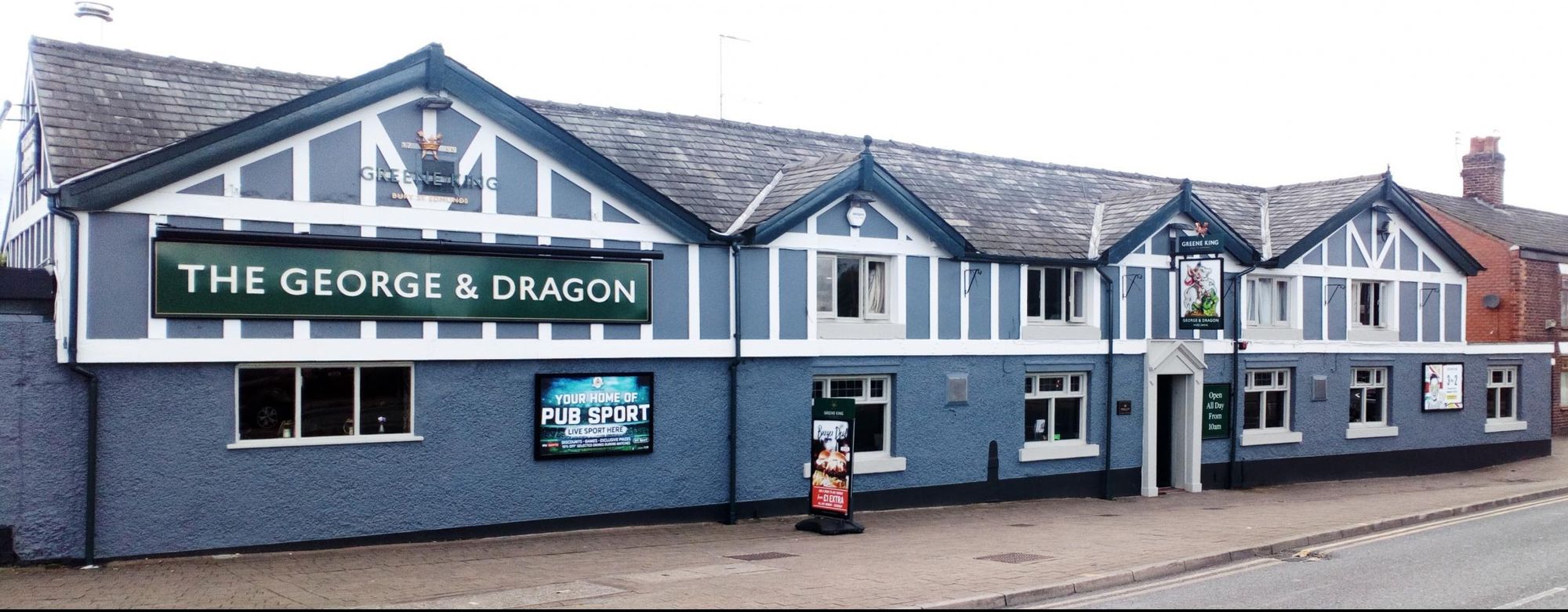Hazel Grove - George & Dragon 2019. (Pub, External, Key). Published on 11-08-2019