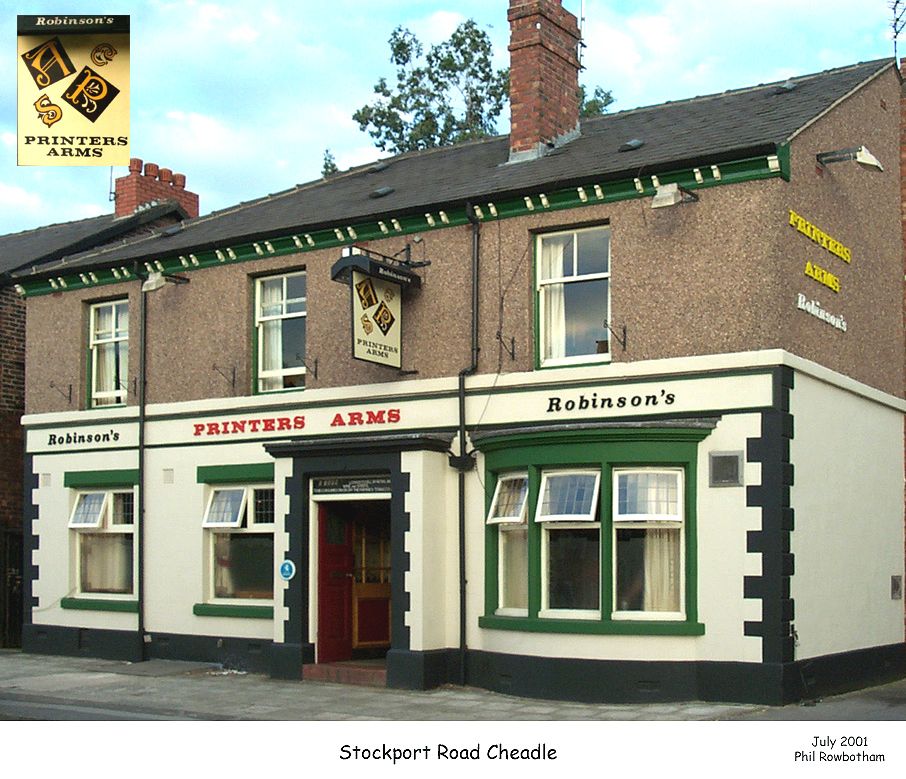 Printers Arms - Cheadle 2001. (Pub, External). Published on 28-01-2012