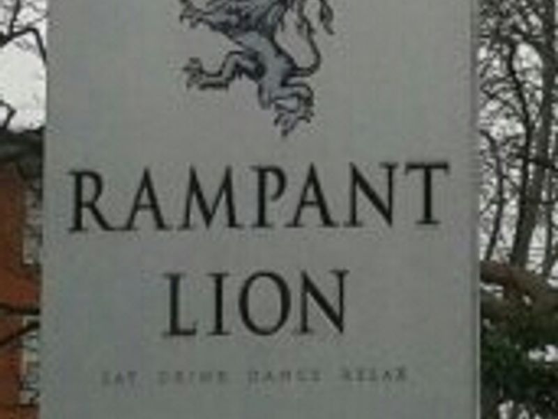 Rampant Lion sign - Victoria Park. (Pub, Sign). Published on 26-03-2011
