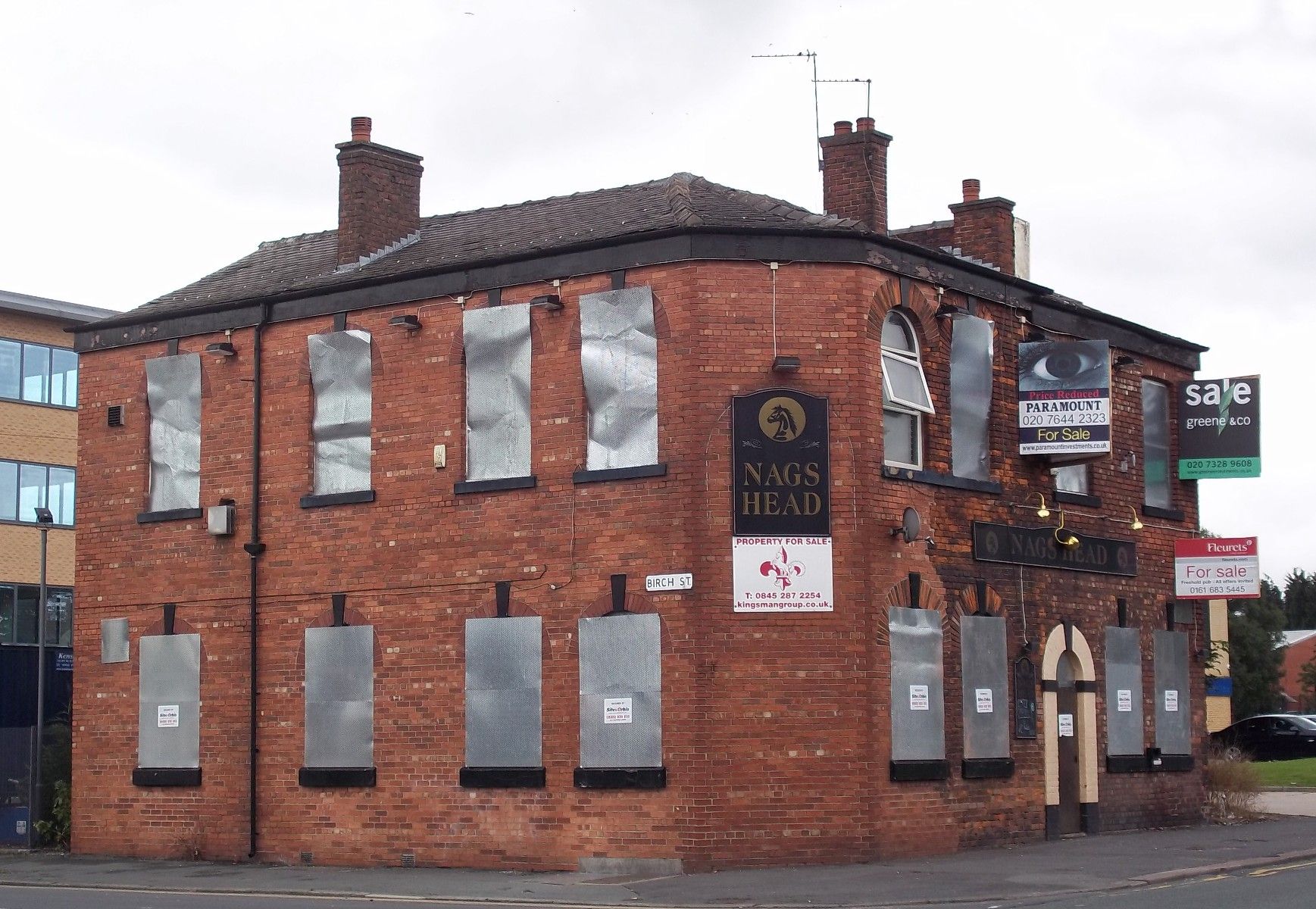Nags Head closed - Gorton. (Pub, External). Published on 12-08-2011