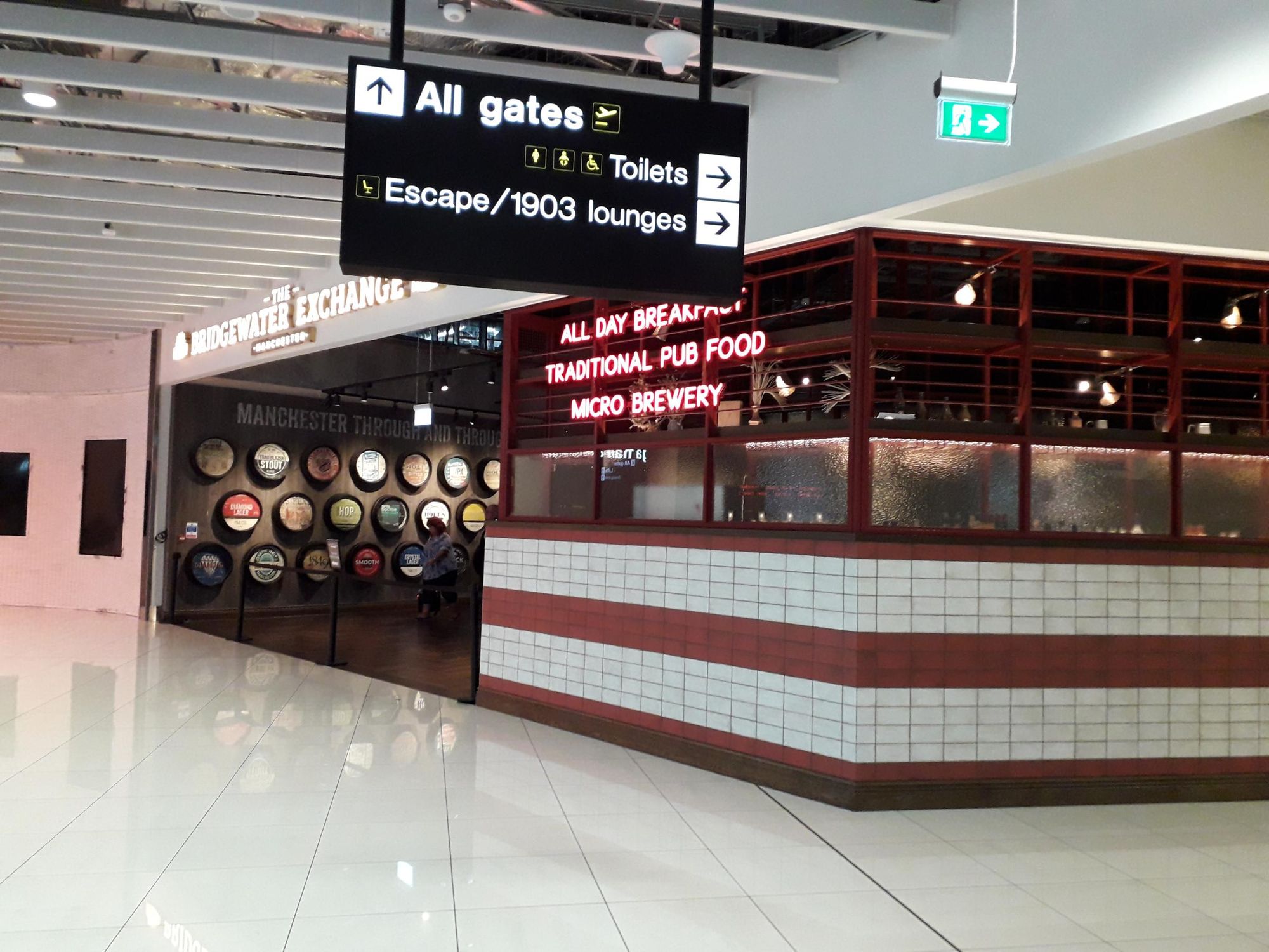 Manchester Airport - Bridgewater Exchange 2022 09 01. (Pub, External, Key). Published on 04-09-2022