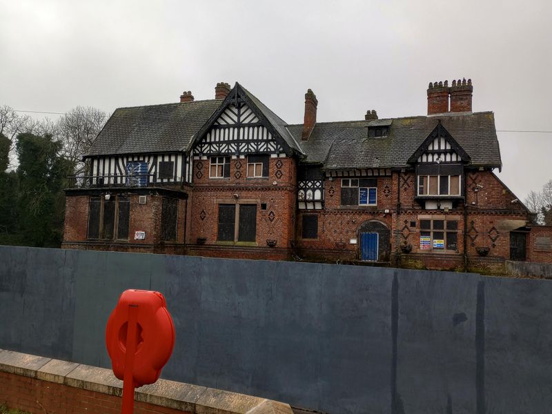 Tatton Arms, Northenden - ready for demolition 20230128 . (Pub, External). Published on 29-01-2023
