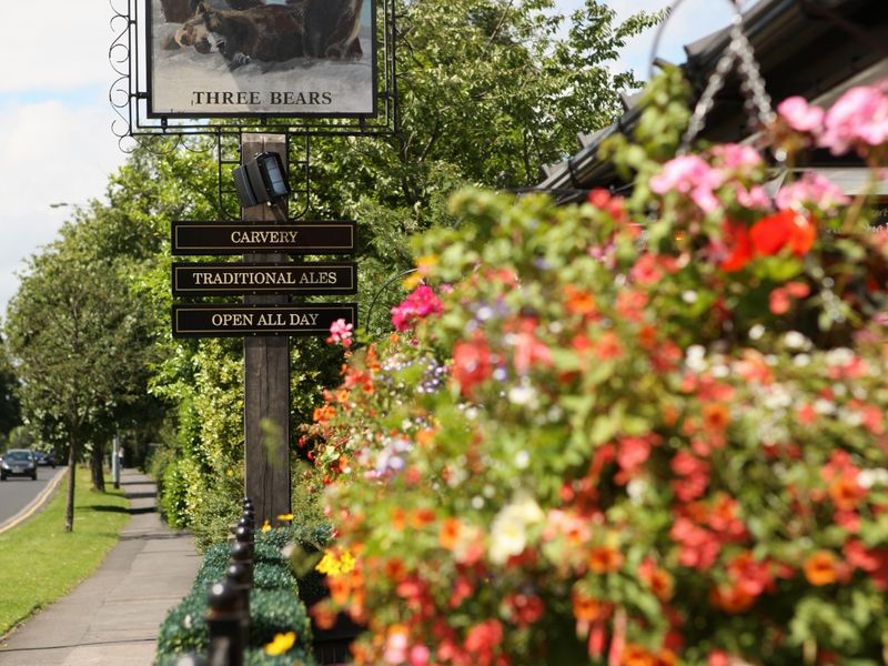 Three Bears - Hazel Grove. (Pub, External, Sign). Published on 29-06-2012 