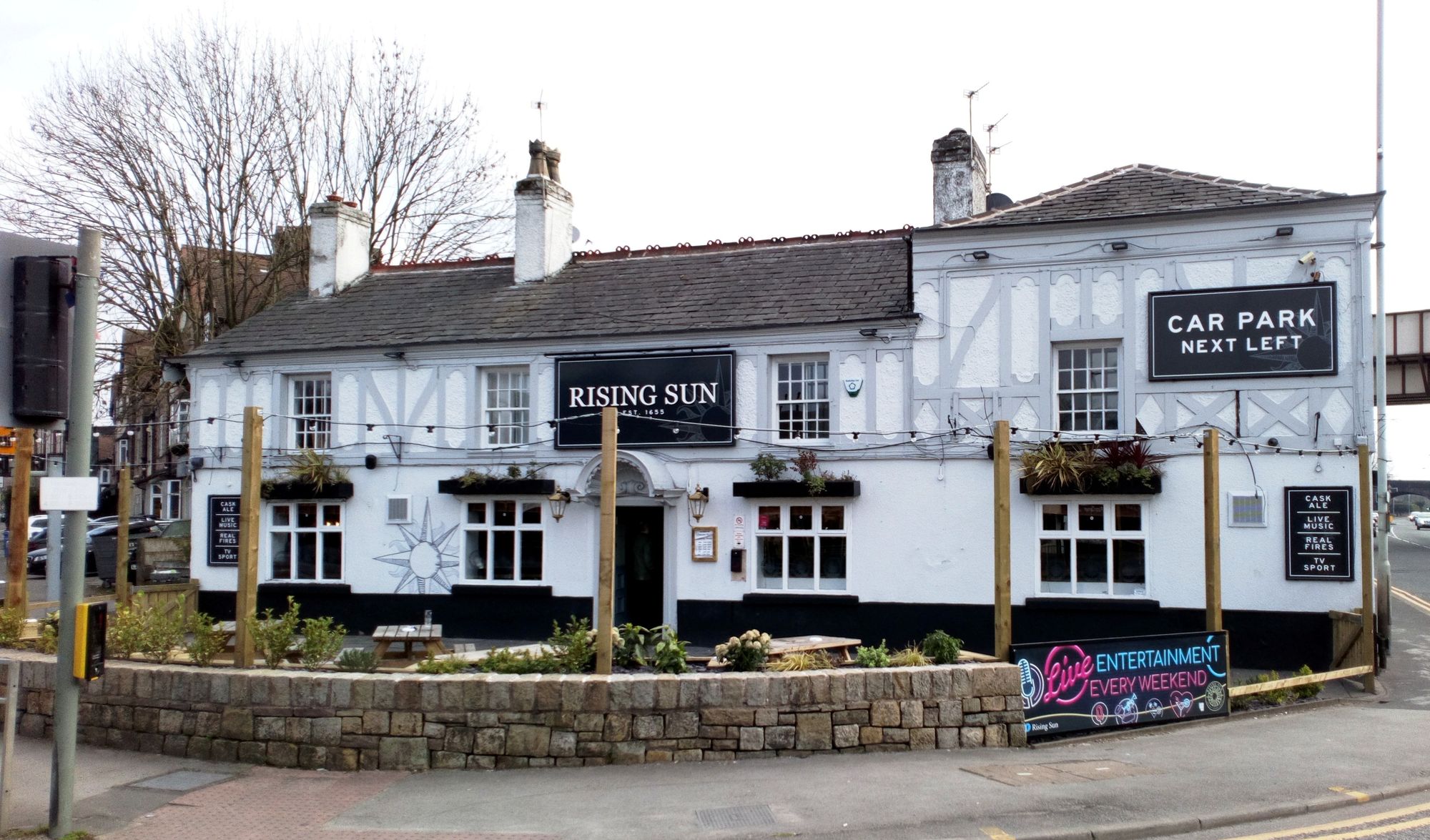 Rising Sun - Hazel Grove 2019. (Pub, External, Key). Published on 30-03-2019