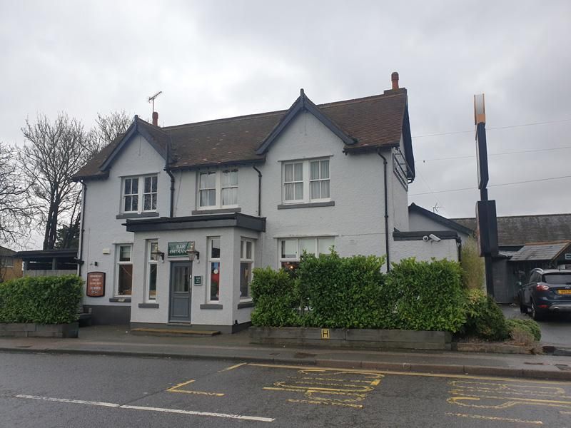 Front of pub from street. (Pub, External, Key). Published on 07-01-2022