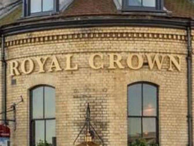 Royal Crown frontage sign. (Pub, Sign). Published on 05-12-2023