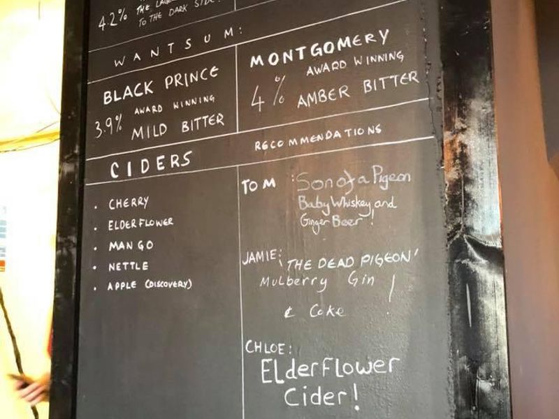 Beer board when cask was sold. (Bar). Published on 20-10-2018 