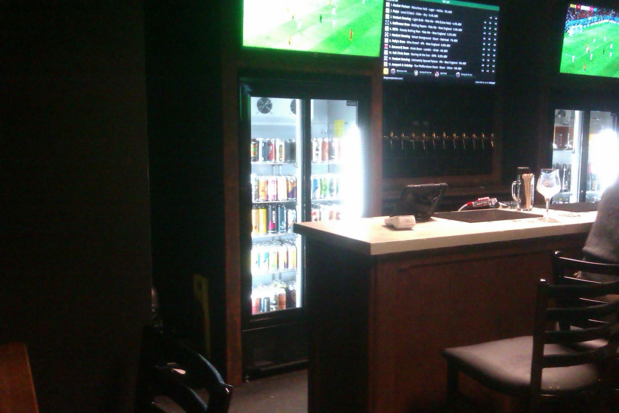 One of the canned beer fridges. (Bar). Published on 24-11-2022