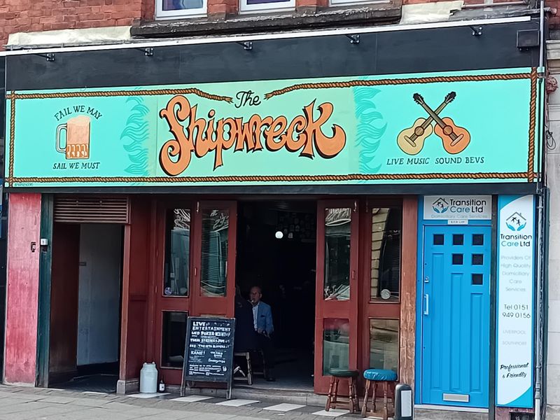 The Shipwreck Bar. (Pub, External, Sign, Key). Published on 26-06-2025
