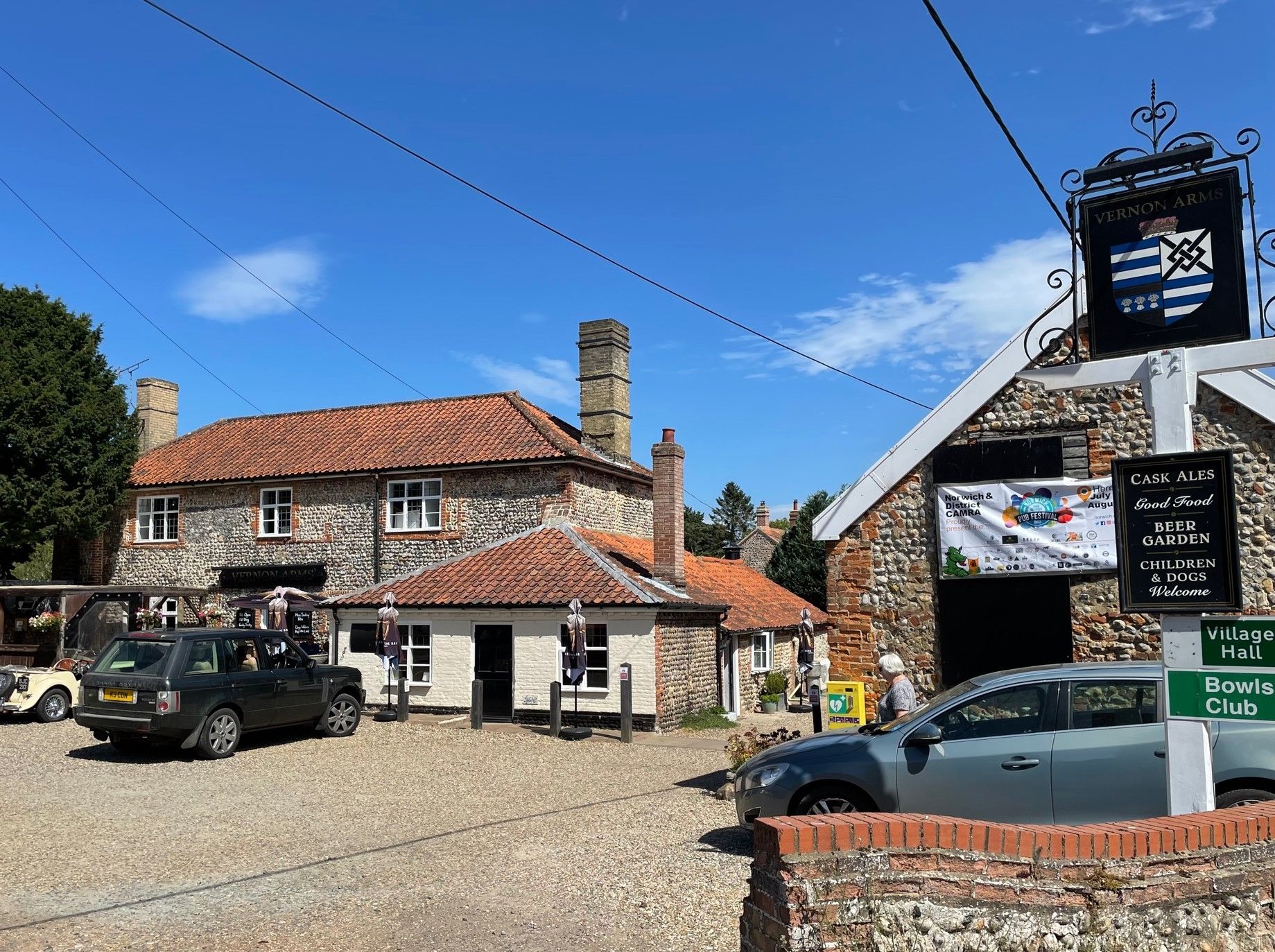 Vernon Arms at Southrepps. (Pub, External, Key). Published on 01-07-2022