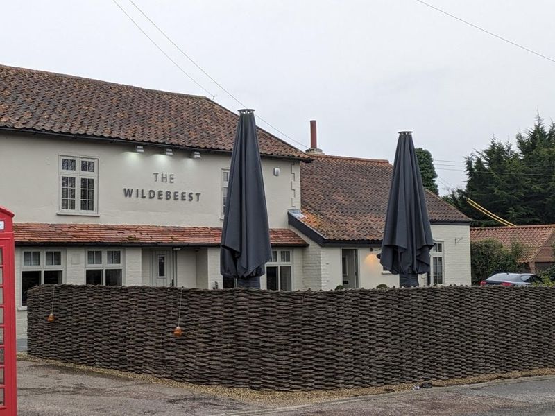 Wildebeest at Stoke Holy Cross. (Pub, External, Key). Published on 01-03-2024