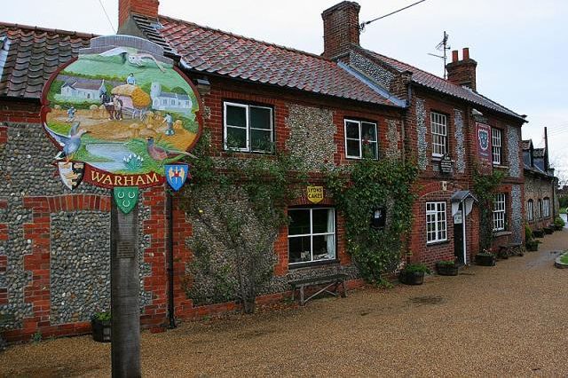 Warham Three Horseshoes. (Pub, External, Sign). Published on 01-01-1970