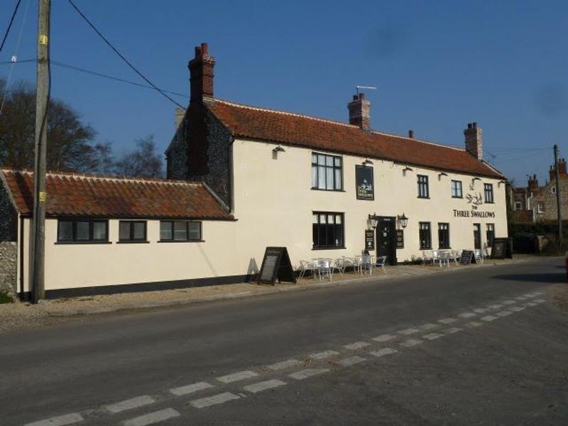 Three Swallows at Cley-next-the-Sea. (Pub). Published on 01-01-1970