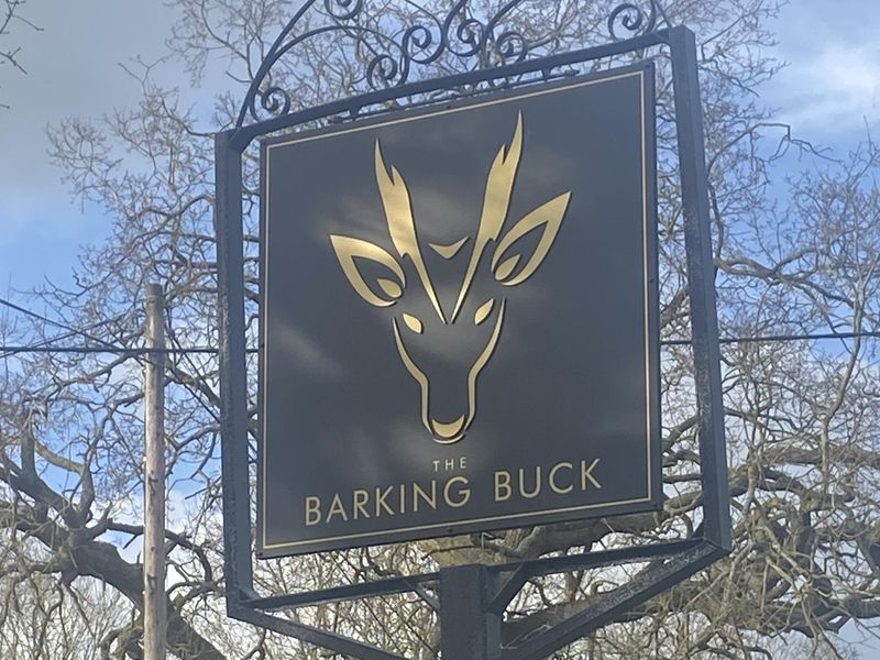 Barking Buck at Colton. (Sign). Published on 01-04-2024 