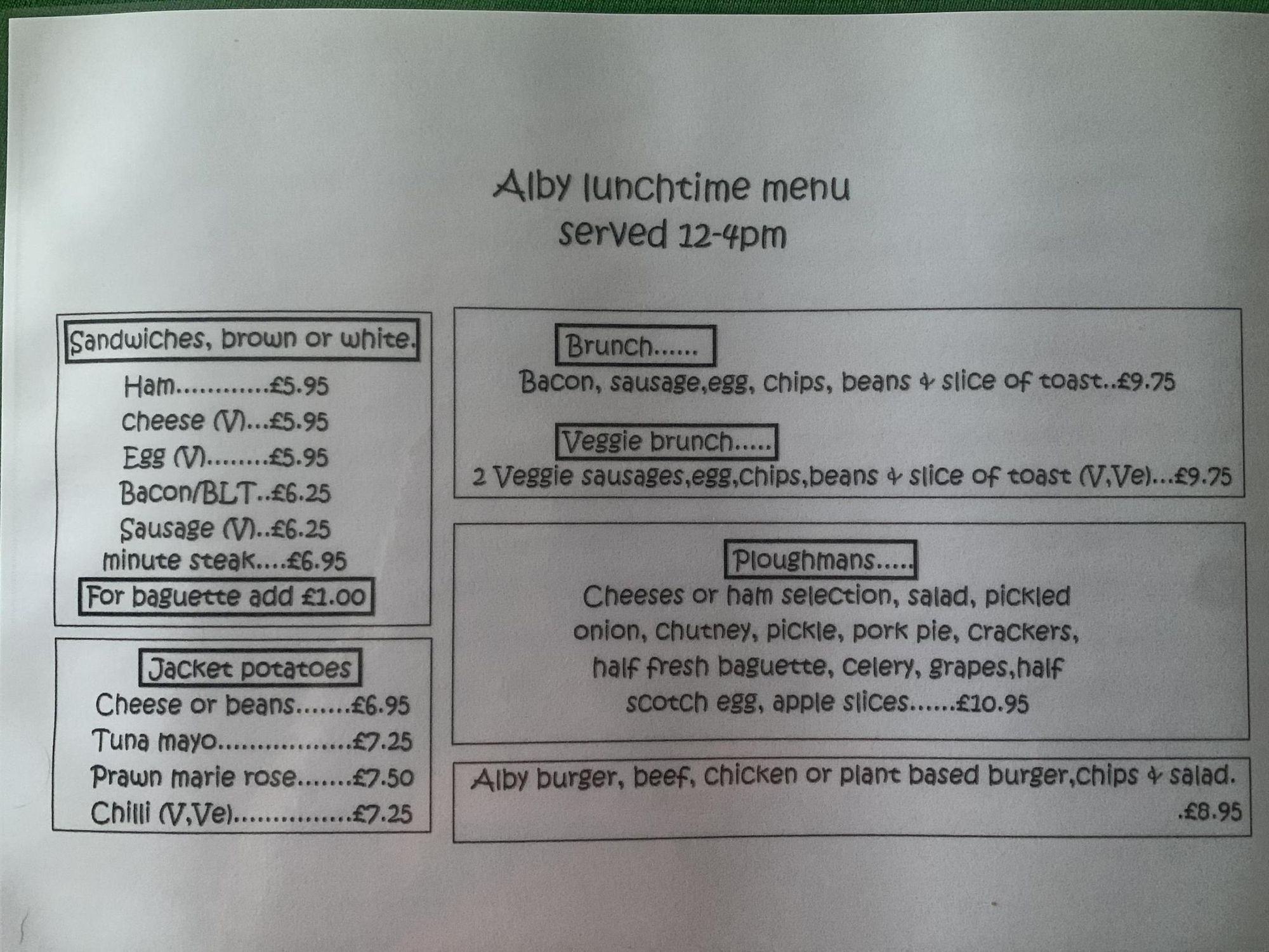 Menu. (Restaurant). Published on 01-04-2023