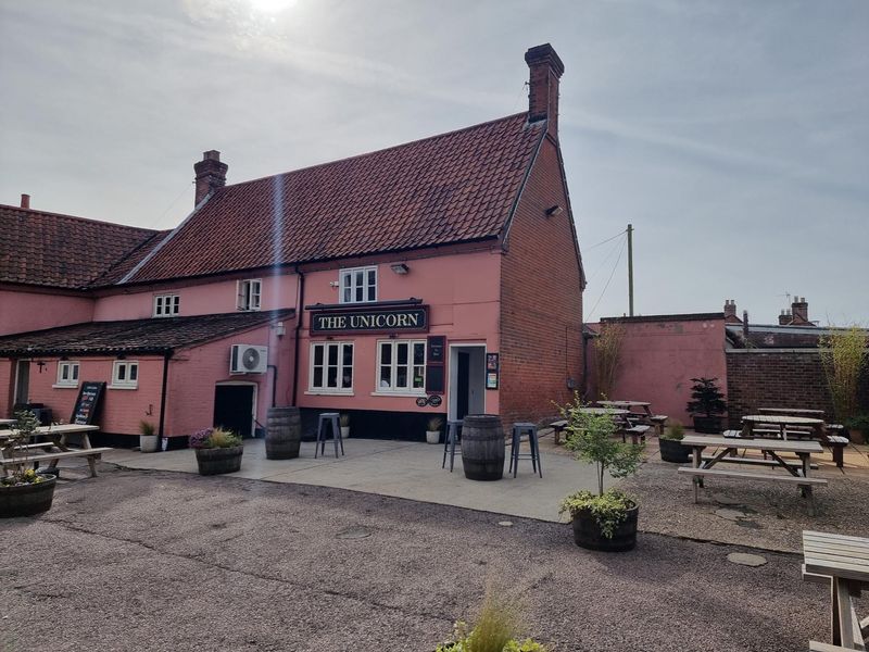 Unicorn at Aylsham. (Pub, External, Key). Published on 01-04-2024