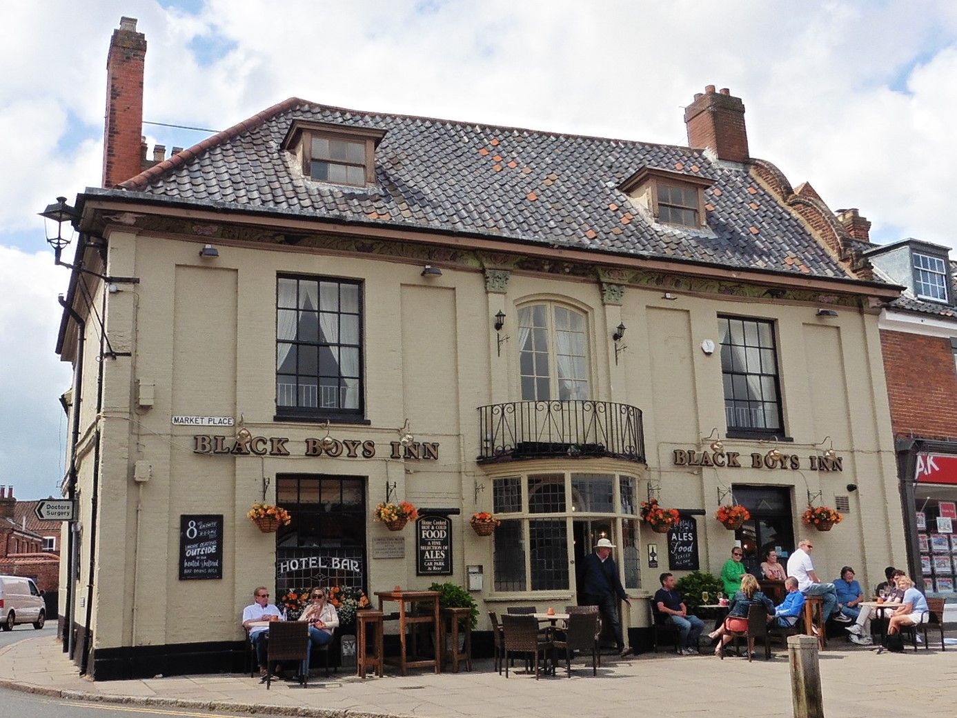 Black Boys at Aylsham. (Pub, External, Key). Published on 01-05-2024