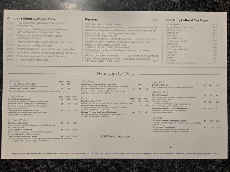 Typical menu. (Restaurant). Published on 01-07-2026 