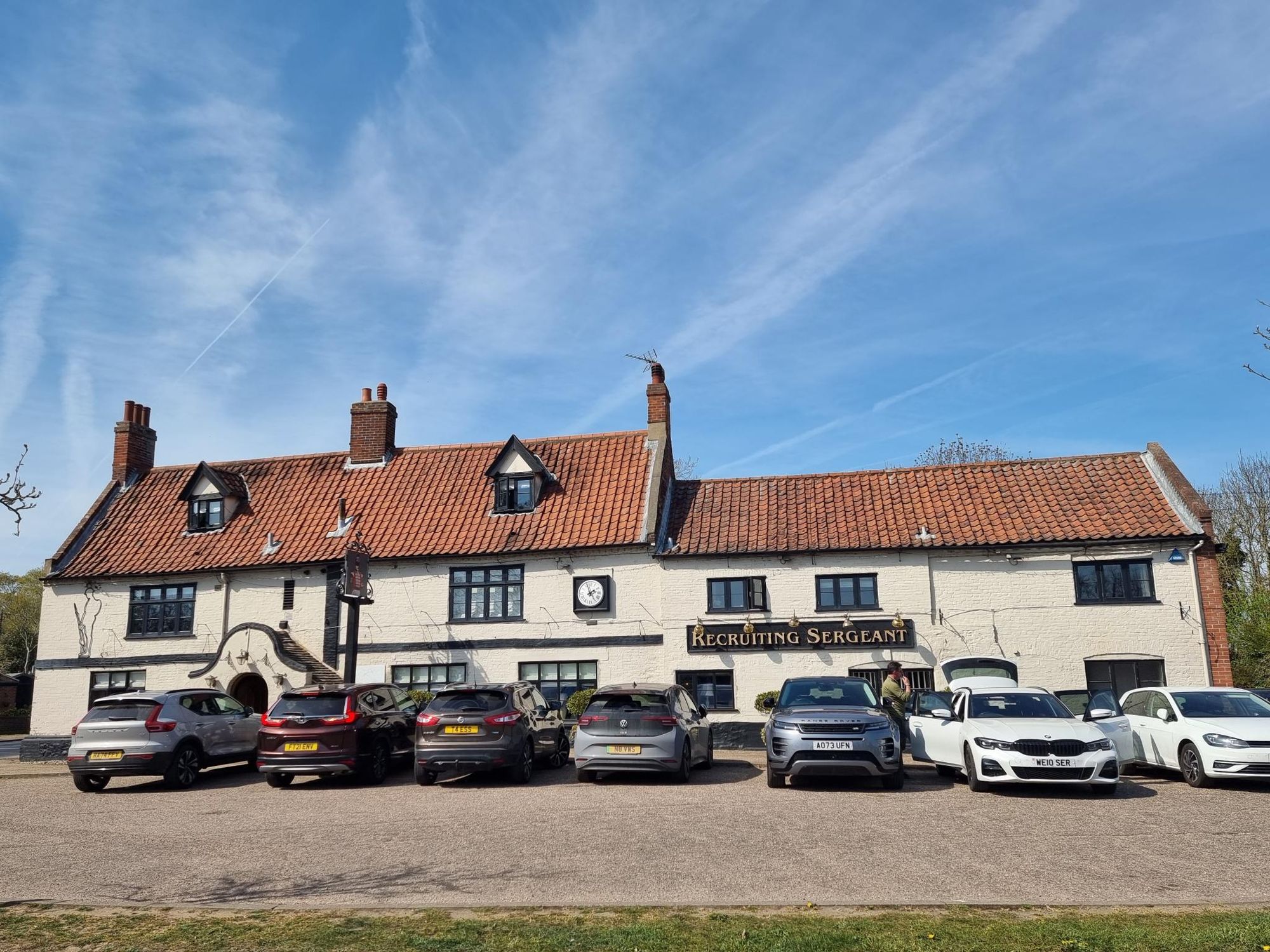 Recruiting Sergeant at Horstead. (Pub, External). Published on 01-04-2025