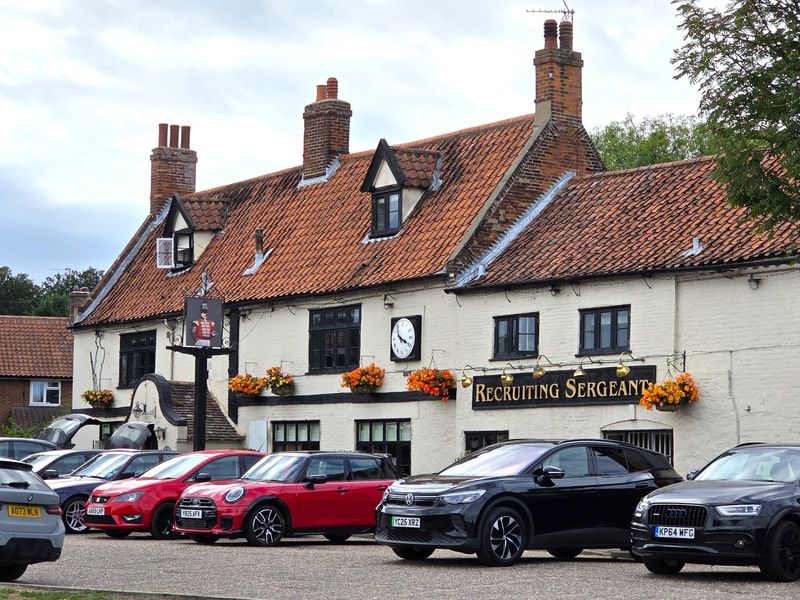 Recruiting Sergeant at Horstead. (Pub, External, Key). Published on 01-08-2025