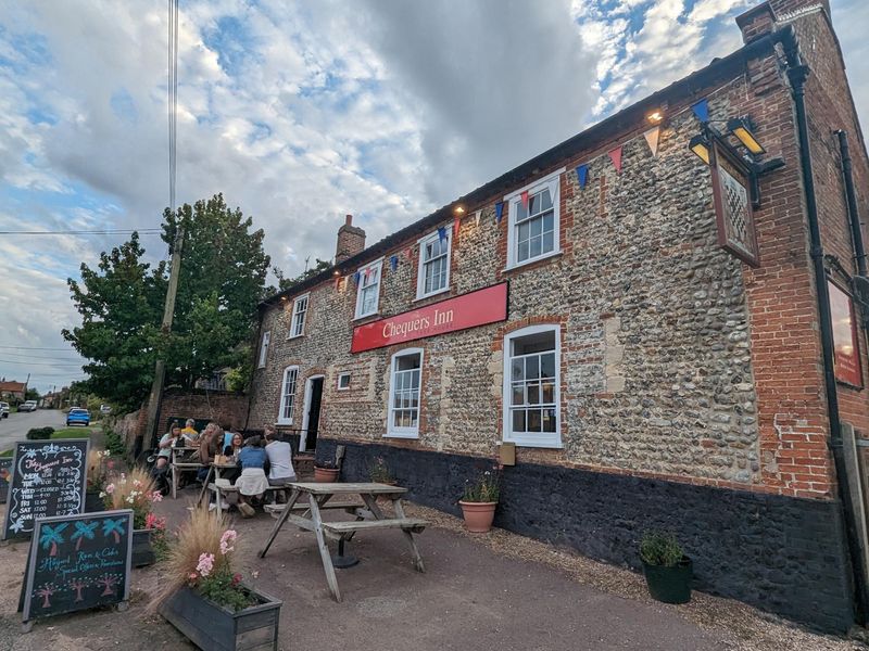 Chequers at Binham. (Pub, External, Key). Published on 01-09-2023