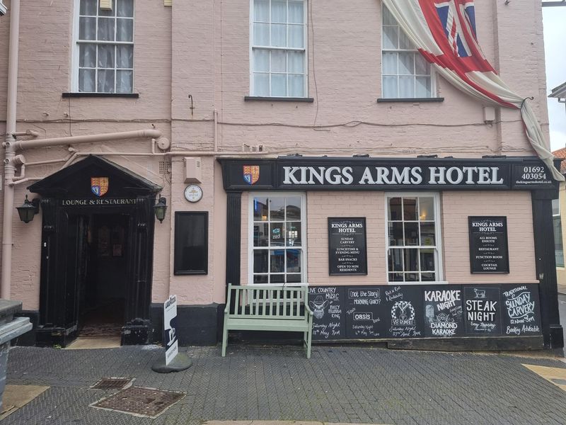 Kings Arms Hotel at North Walsham. (Pub, External, Key). Published on 01-04-2024 