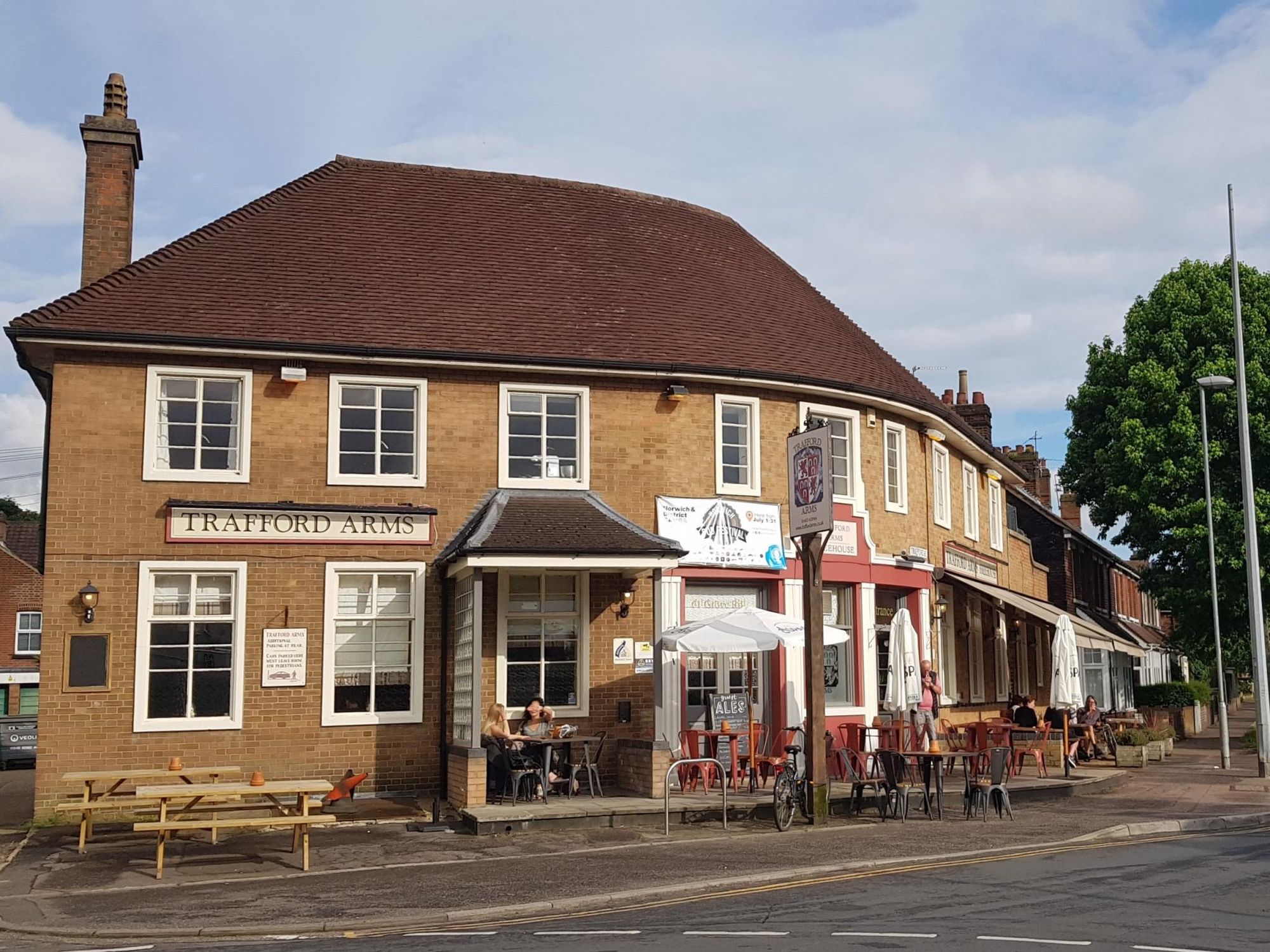Trafford Arms, Norwich. (Pub, External, Key). Published on 01-07-2021