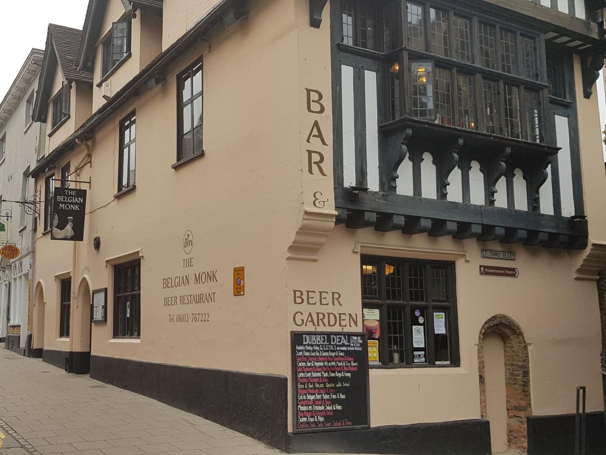 Belgian Monk, Norwich. (Pub, External, Key). Published on 01-07-2021