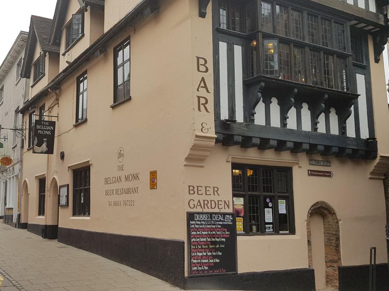 Belgian Monk, Norwich. (Pub, External, Key). Published on 01-07-2021