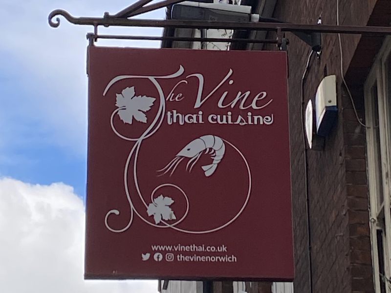 Vine, Norwich. (Sign). Published on 01-04-2024 