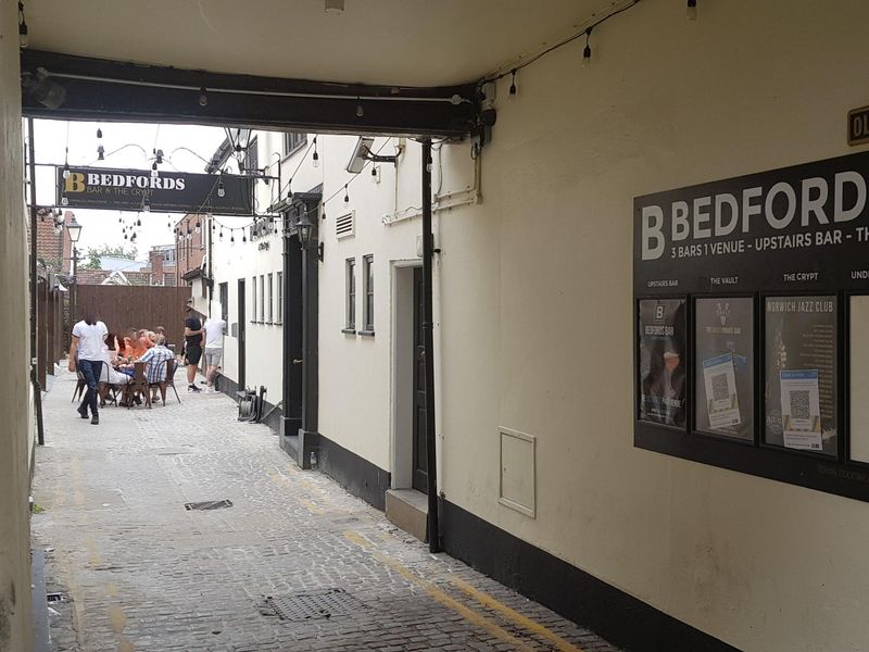 Bedfords Bar, Norwich. (Pub, External, Key). Published on 01-07-2021